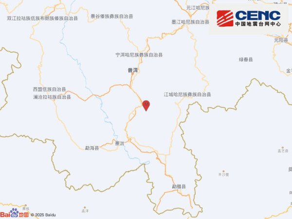 云资管 云南西双版纳州景洪市发生3.6级地震，震源深度10千米