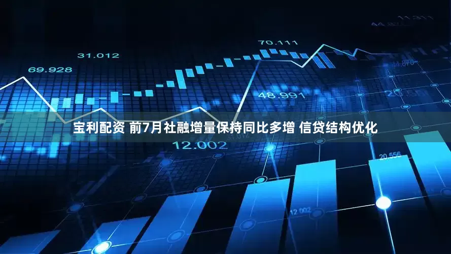 宝利配资 前7月社融增量保持同比多增 信贷结构优化